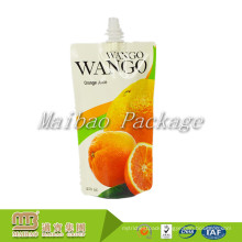 Factory Wholesale Gravure Printing Recyclable Drink Package Plastic Fruit Juice Spouted Bag